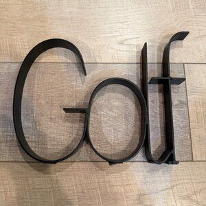 10" METAL GOLF SIGN
